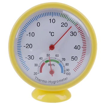 

Mini Bell-shaped Scale Thermometer Hygrometer for Home Office Wall Mount Indoor Temperature Measure Tool Indoor Outdoor