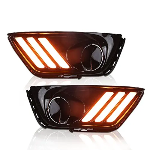 Car Daytime Running Lights Front Fog White DRL