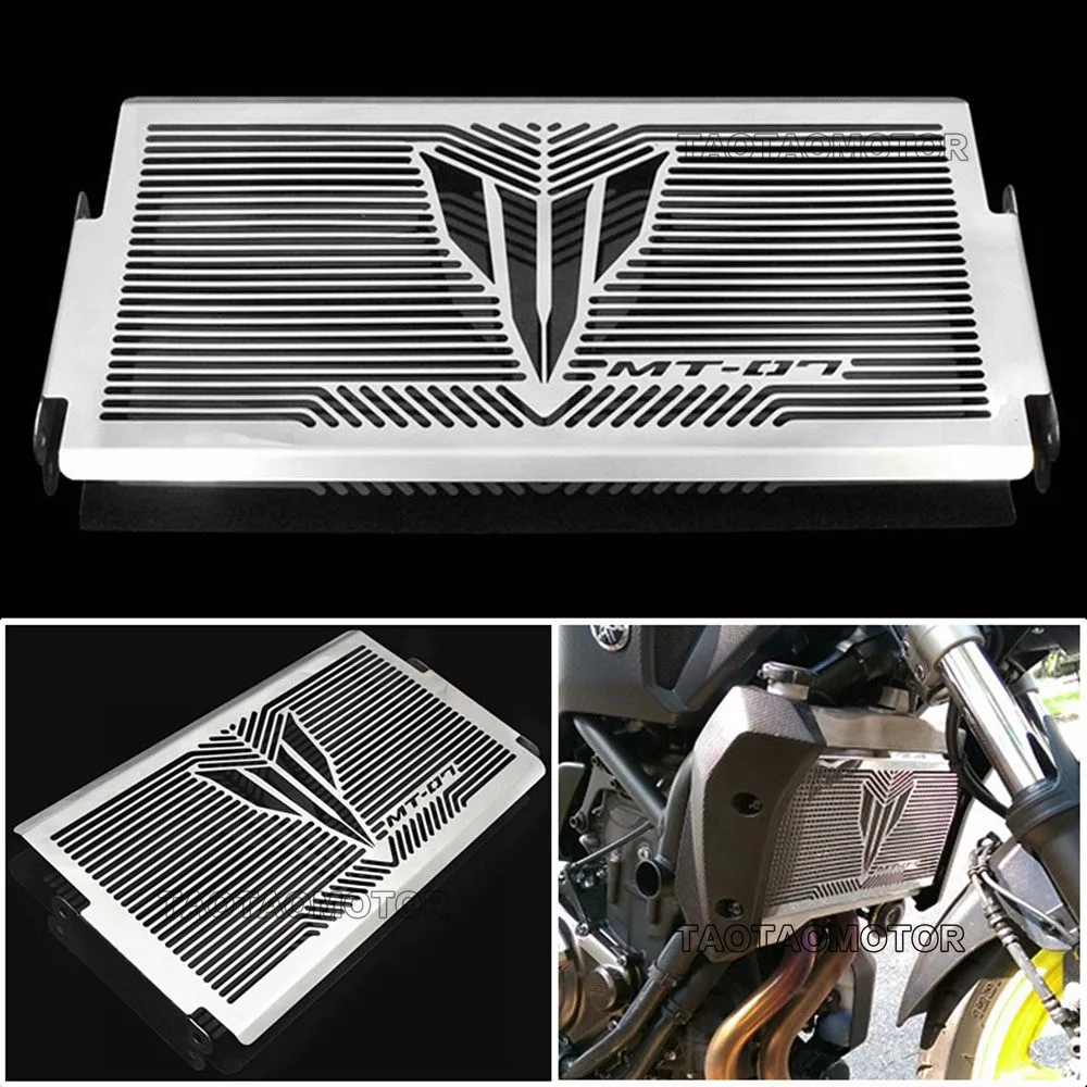

Silver For YAMAHA MT 07 MT-07 MT07 mt 07 Moto Cage TRACER 700 Motorcycle Accessories Radiator Guard Protector Grille Grill Cover