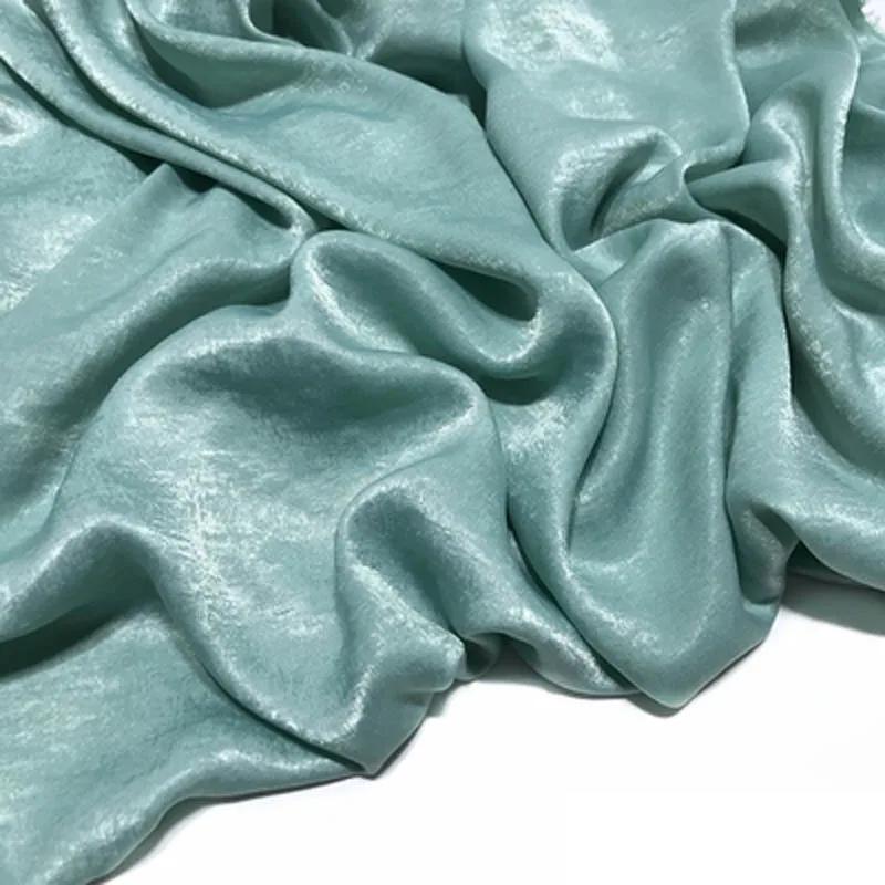 Атласная шифоновая ткань креп флуоресцентный шелк атласный креп глазурованная парча высококачественное непроницаемое шифоновое платье - Цвет: 11