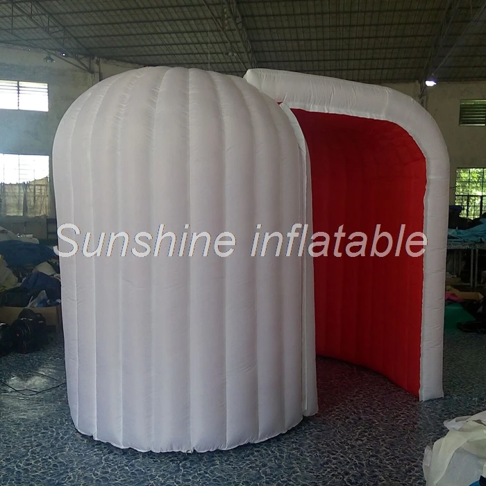 

Custom igloo shaped inflatable photo booth with inner colorful LED 3d photo booth studio small inflatable dome tent for wedding