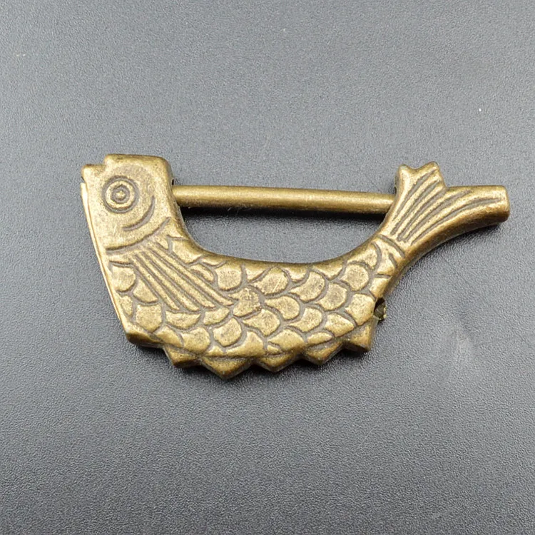 

Old-fashioned copper lock, antique collection