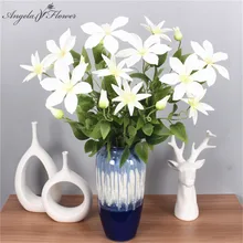 Искусственные 69 см 3 ветки лотоса свадебные искусственные цветы домашний сад искусственные цветы для украшения стола 4 цвета