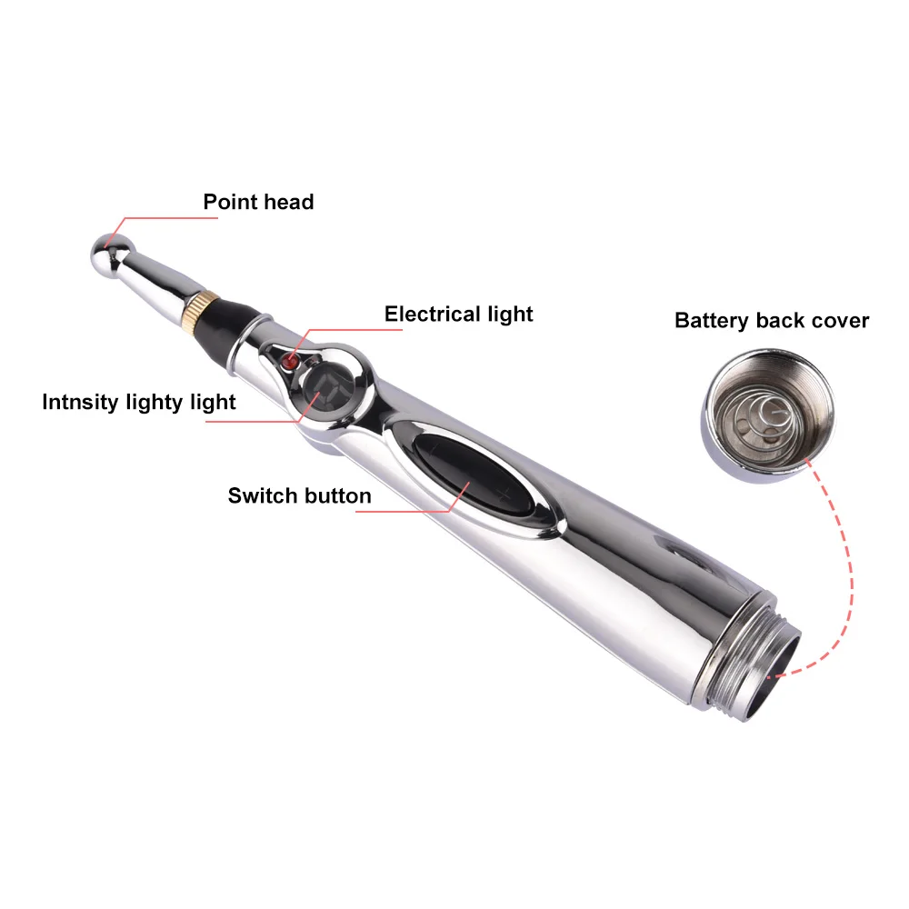 Health Care 9 Gears Electronic Meridian Acupuncture Energy Pen Laser Pulse Therapy Pain Relief Massager Pen With 5 Massage Heads Health Care 9 Gears Electronic Meridian Acupuncture Energy Pen Laser Pulse Therapy Pain Relief Massager Pen With 5 Massage Heads
