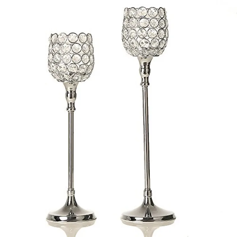 

Gold Metal Candle Holder Stand Wedding Candelabra Tea Light Candlestick Holder for Home Decoration