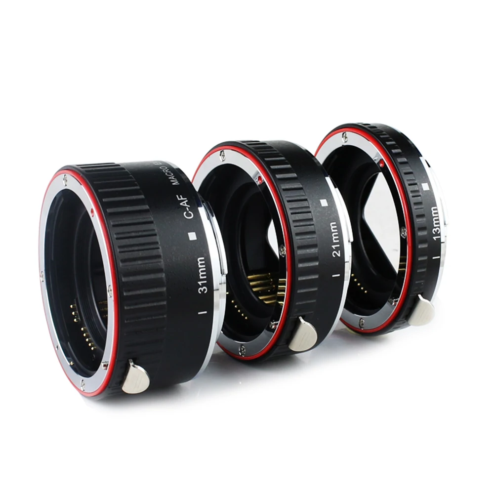 

C004 Metal Auto Focus AF Marco Extension Tube/Ring Set 31mm 21mm 13mm for Canon EF Camera Lens 550D 650D 600D 60D 5D2