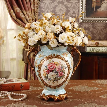 

The new technology of ceramic crafts gorgeous flower vase Home Furnishing European wedding gifts