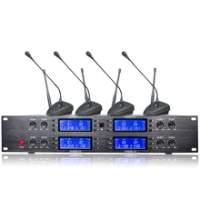 UR-8008 8-канальный видеорегистратор для Конференции Беспроводной настольный микрофон Системы для конференц-зала Шум шумоподавления с регулируемой частотой