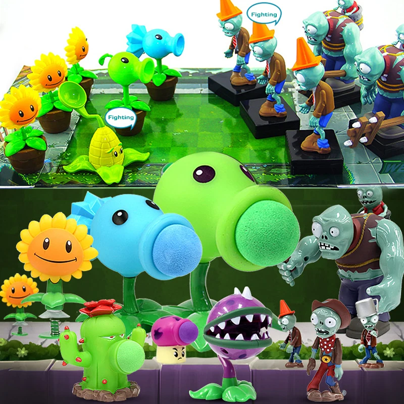 Action Figure Plants Vs Zombies Toys For Children Pvz Squeeze
