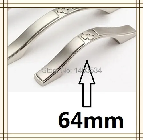 Best Price Length 98mm Hole Pitch 64mm Zinc alloy Modern handle Kitchen Furniture handle drawer handle silver color Best Price Length 98mm Hole Pitch 64mm Zinc alloy Modern handle Kitchen Furniture handle drawer handle silver color