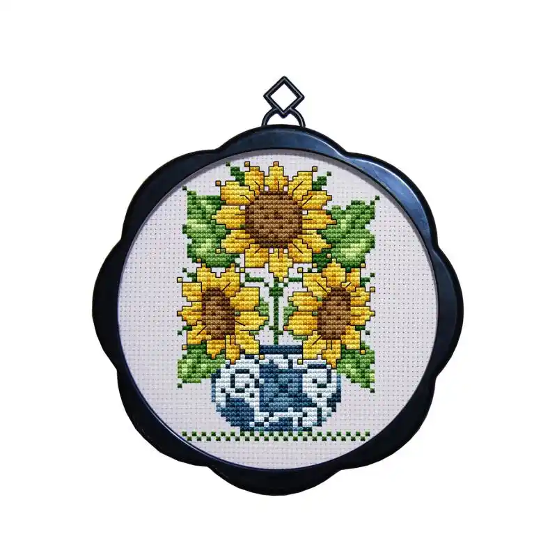 Joy Dimanche Mini Fleurs En Pot De Tournesol Broderie Simple Petite Serie De Fleurs Decoration Avec Cadre Point De Croix Aliexpress Joy Dimanche Mini Fleurs En Pot De Tournesol Broderie Simple Petite Serie De Fleurs Decoration Avec Cadre Point De Croix Aliexpress