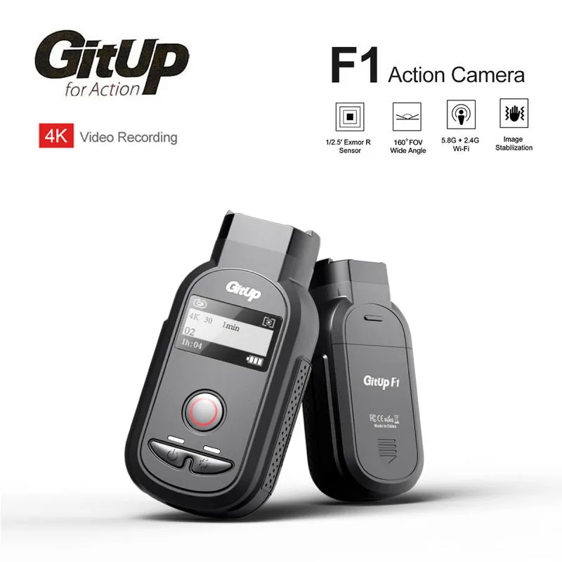Спортивная Экшн-камера GitUp F1 Ultra Wi-Fi 4K 8 МП | Электроника
