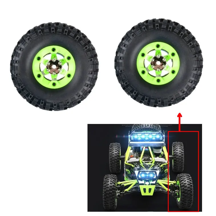

(2 pieces/pack) WL FY-03 1/12 RC Car Spare Parts 12423 12428-0070 0071 Left Right Wheel Tires