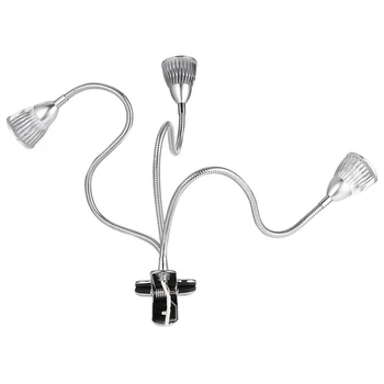 

Grow Light, Led Grow Lights For Indoor Plants, Stepless Dimmable 15W 15Leds Bulb Red Blue Spectrum, 3-Head Divide Control Adju