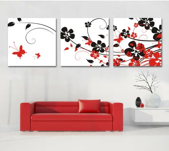 3 Pieces Wall Decor Art Handed Painted Oil Painting On Canvas-in