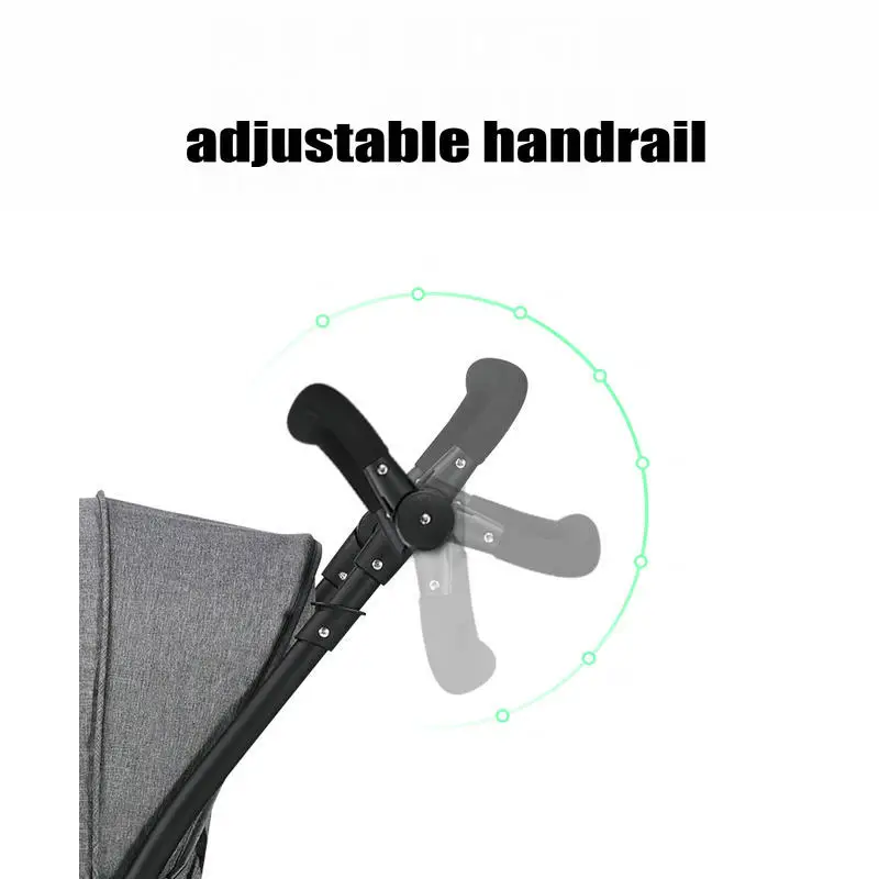  Foldable Twins Stroller With Adjustable Handrail Can Sit Can Lie 2 Kids Pushchair Portable Carriage