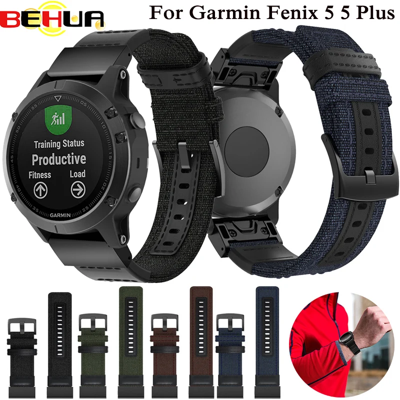 

Watch band Quick Release Easy fit Wrist band Strap for Garmin Fenix 5 5 plus forerunner 935 GPS Watchband Nylon Sports Bracelet