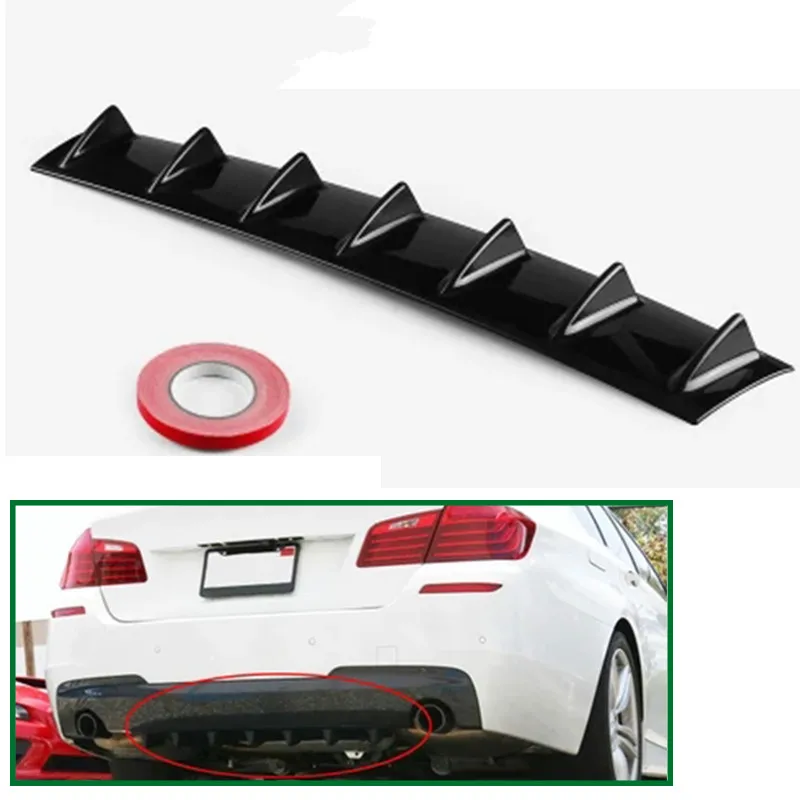 

Car Bumper Deflector Modified Spoiler Shark Fin 7 Wings For BMW E36 E46 E90 E39 E30 F30 F10 F20 X5 E53 E70 E87 E34 E92 M