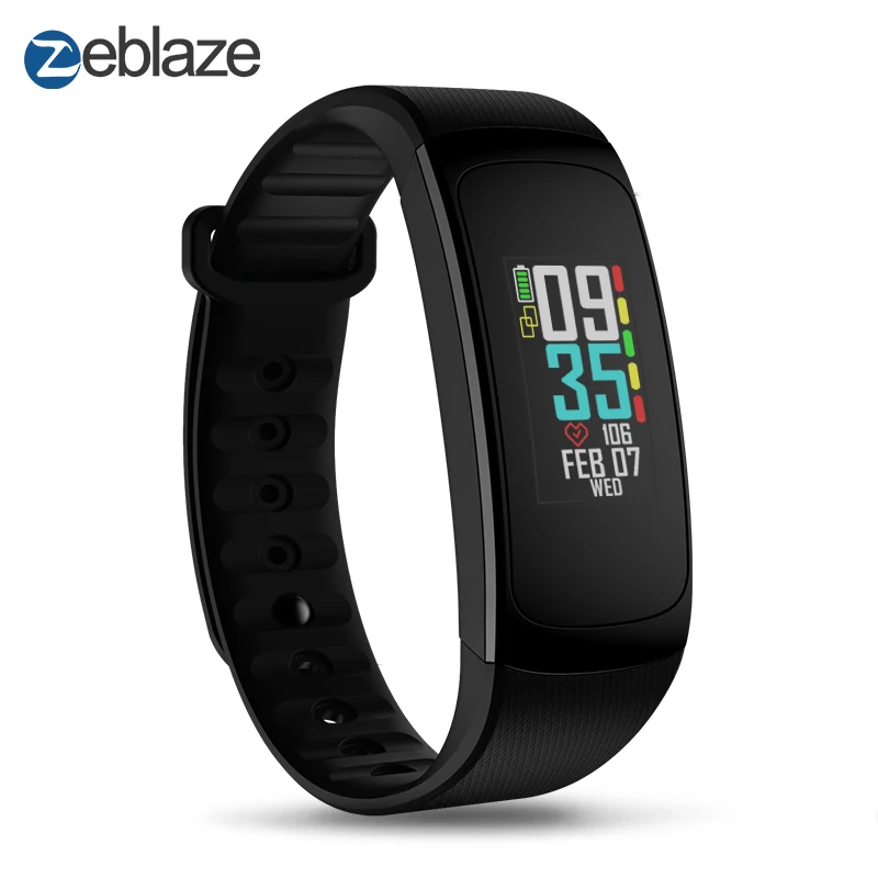 

Hot!New Zeblaze Plug C Smart Wristband Always-on Color Display Continuous Heart Rate Fitness Tracker Smart Band Call Reminder