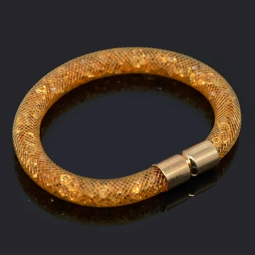 Chanfar Модный женский браслет из кристаллов одинарный, сетчатый Браслет ювелирные изделия