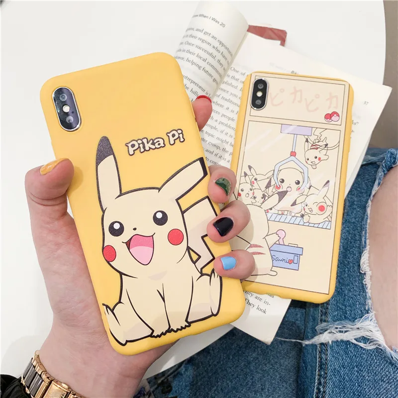 

Cute Cartoon Painting Phone Case For iphone XS Max XR X Case For iphone 6 6s 7 8 plus Cover Fashion Funny Couple Soft Cases