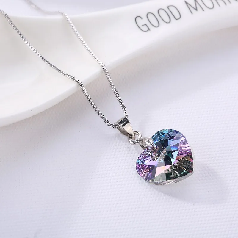 Necklaces - GENUINE Heart Necklaces Pendant Crystals From SWAROVSKI ...