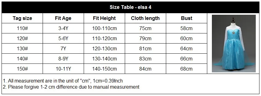 Платье Анны и Эльзы для девочек; костюм для детей; платье принцессы; платье Снежной Королевы Эльзы; костюмы; детское вечернее платье на Хэллоуин
