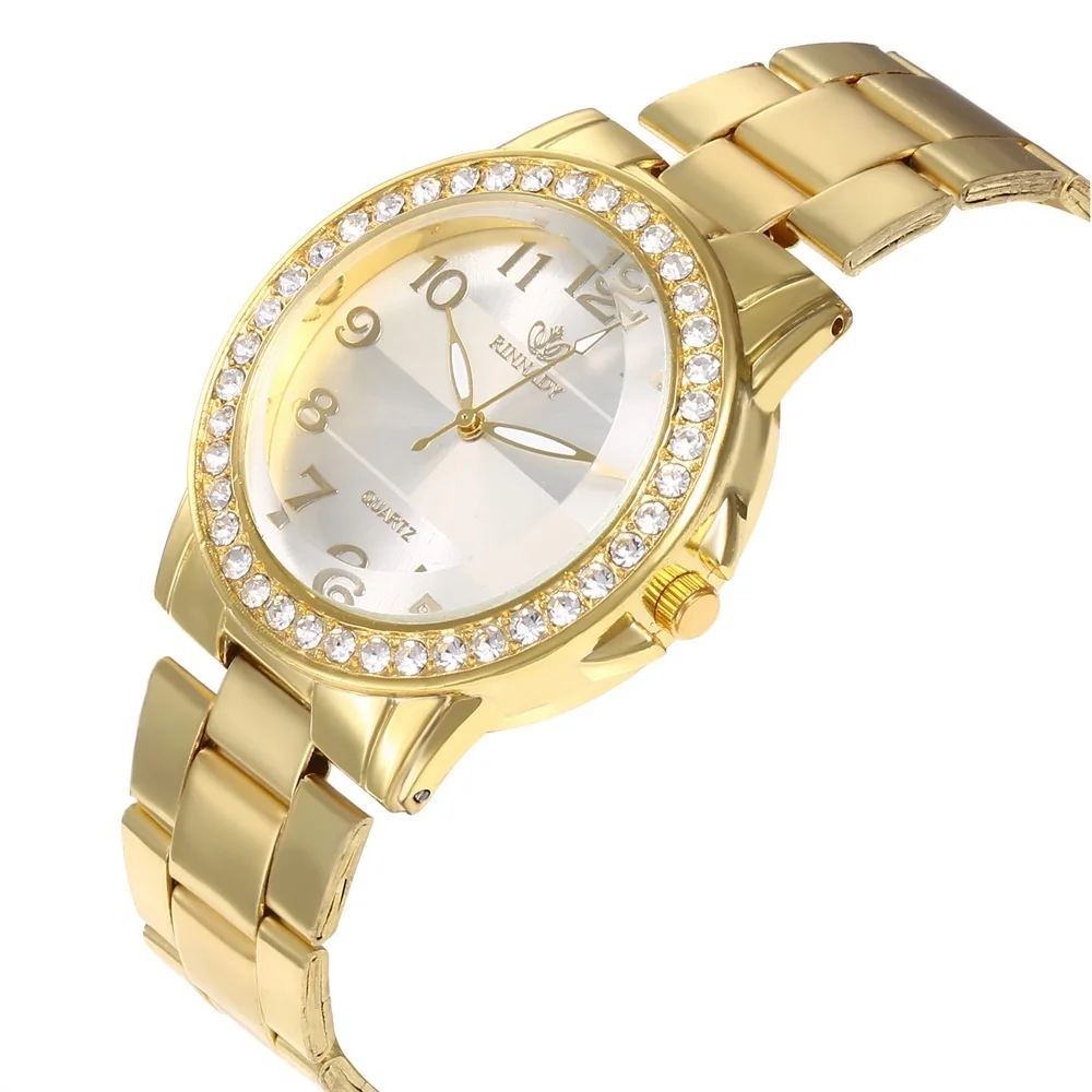 Роскошные женские кварцевые часы из нержавеющей стали с ремешком-цепочкой, модные женские наручные часы с застежкой-браслетом, золотые, серебряные, Montre Femme
