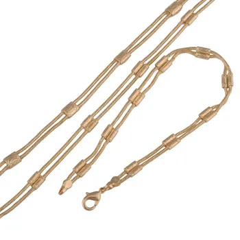 

MxGXfam TOP SALE Yellow Gold Color Chain and Bracelet Sets Men 600*5mm 200*5mm