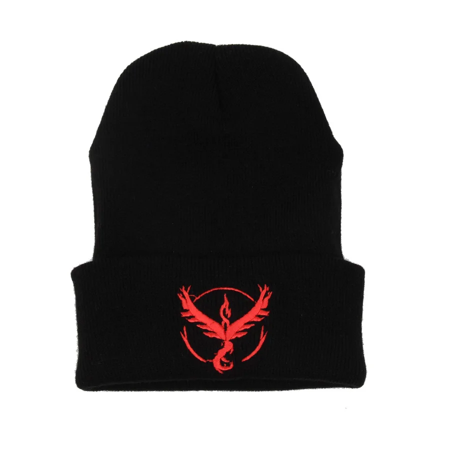 Gorro Touca Com Símbolo Times Pokémon Go Equipe Vermelha Valor