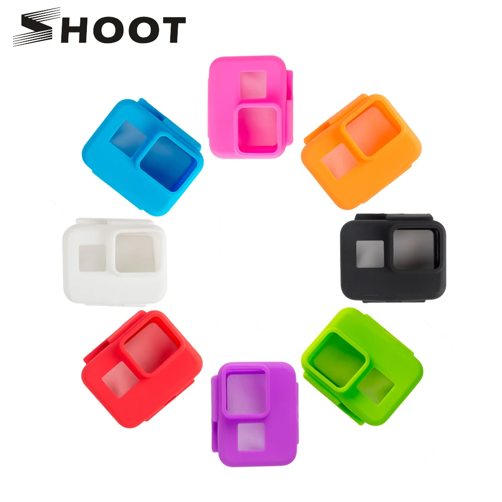 SHOOT Colorful Soft Silicone Protective Case for GoPro Hero 5 Black font b Action b font