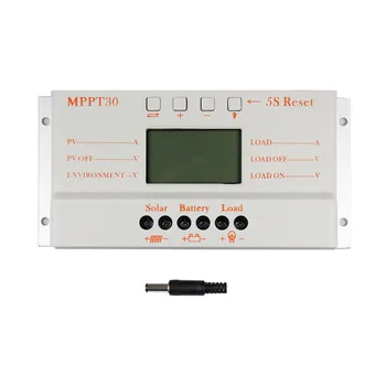 

M30-12V24V30A solar light controller temperature compensation battery electric power display solar charger controller