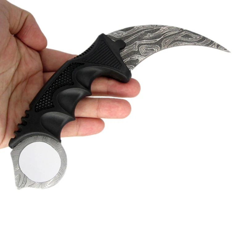 CSGO нож Karambit с фиксированным лезвием, тактические инструменты для охоты и выживания, нож для выживания с тигром