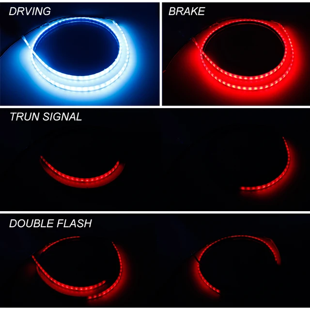 Online Okeen Led Trunk Strip Light Red Turn Signals Flowing Image