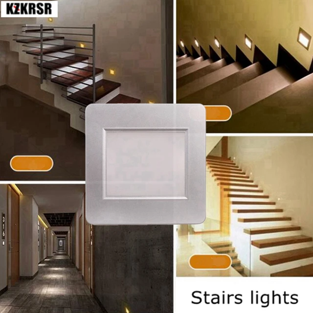 Kzkrsr Led Intelligent Night Light Human Body Motion Induction Radar Kzkrsr Led Intelligent Night Light Human Body Motion Induction Radar Sensor Stair Step Staircase Hallway Lamp With 86 Box