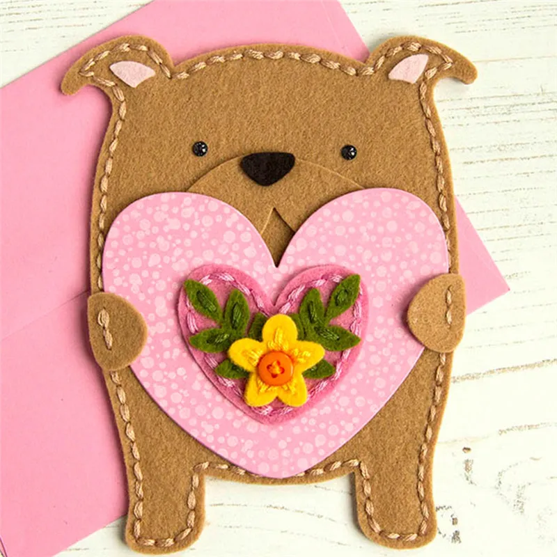 

Eastshape Dies Cutting Stitch Cute Dog Pig 10pcs Metal Crafts Card DIY Scrapbooking Album Embossing Decorative Gift Stencil
