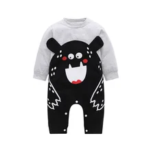 Одежда для новорожденных; хлопок; длинный рукав; сезон весна-осень; детские комбинезоны; мягкая одежда для младенцев; Комбинезоны для маленьких мальчиков и девочек