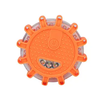 

Newest Bright 15 LED Round Emergency Beacon Strobe Warning Light Flash Lamp Car Roof Police Light Road Safety Caution