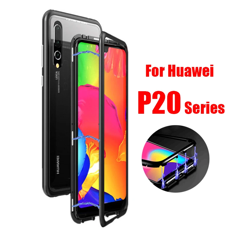 

On For Huawei P20 P 20 Lite Pro P20pro P20lite Huawie 20Pro 20Lite Light Magnetic Case Magnet Phone Protective Cover Huavei
