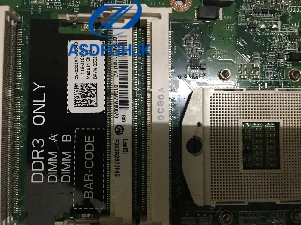 لديل XPS 17R L701X اللوحة المحمول CN-053JR7 053JR7 HM57 DDR3 GT445M 3 جيجابايت اللوحة الرئيسية