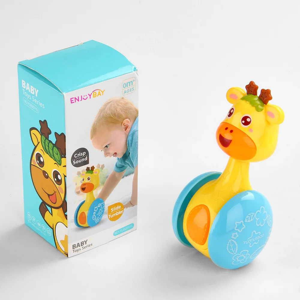 Enjoybay дети неваляшка погремушки анти-капля Roly-poly игрушка слайд неваляшка Жираф малыши погремушка игрушка ранняя развивающая игрушка для ребенка