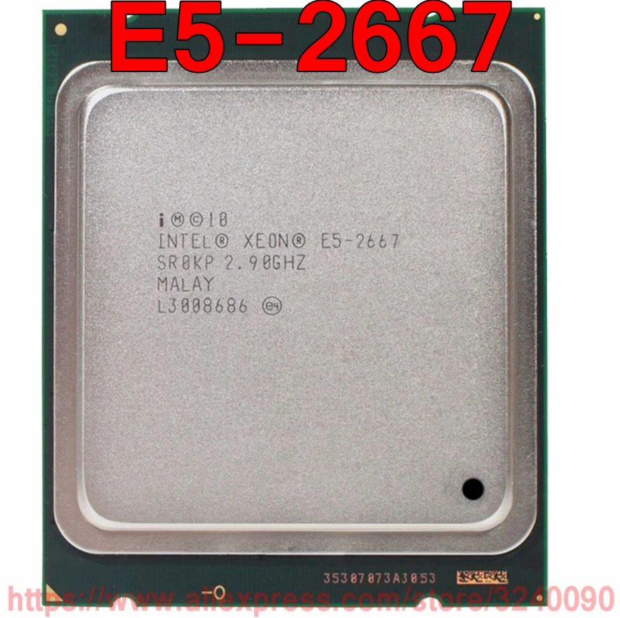 Процессор Intel ЦП Xeon E5-2667 SR0KP 2 90 ГГц 6-ядерный 15M LGA2011 E5 2667 Бесплатная доставка