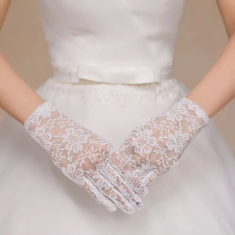 Кружевные свадебные перчатки Золушки длинные перчатки для невесты кружевные свадебные аксессуары