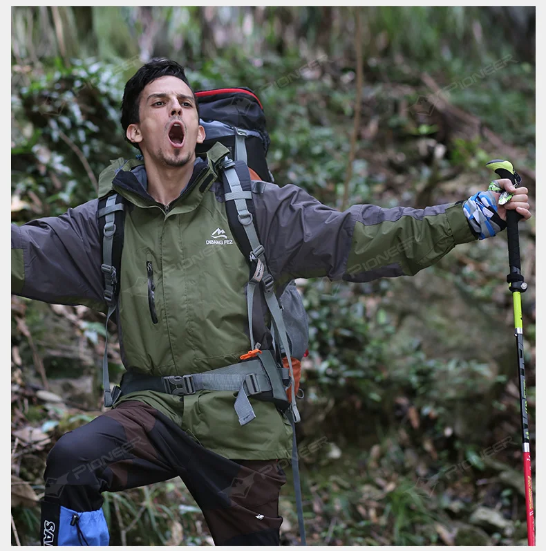 Pólos de Caminhada Pólos de Esqui Dobrável Nórdica Fibra Carbono Ajustável Trekking Vara Alpenstock Telescópica Escalada Bengalas 1 Par 23 High Quality Esporte e Lazer