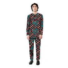 Красивое Африканское Платье Мужские комплекты Топы+ брюки комплект модной одежды с принтом праздничный костюм африканская мужская одежда по индивидуальному заказу