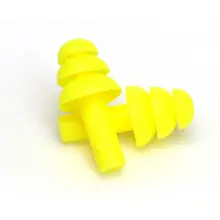 1 пара желтых спиральных прочных удобных силиконовых ушных затычек с защитой от шума и храпа, удобные для учебы и сна