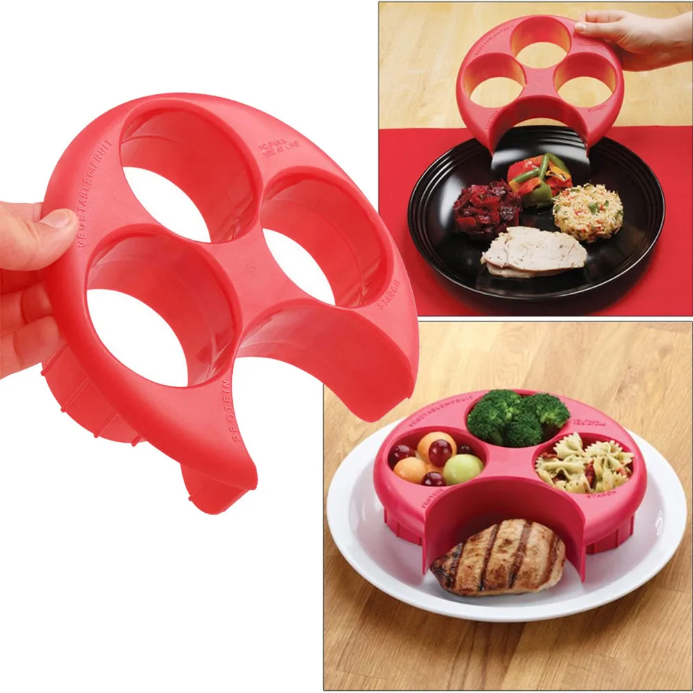 

Meal Measure Portion Control Cooking Tools with Kitchen Food Plate Lose Weight Tool Kitchen Food Eco-Friendly Plate For Dropship