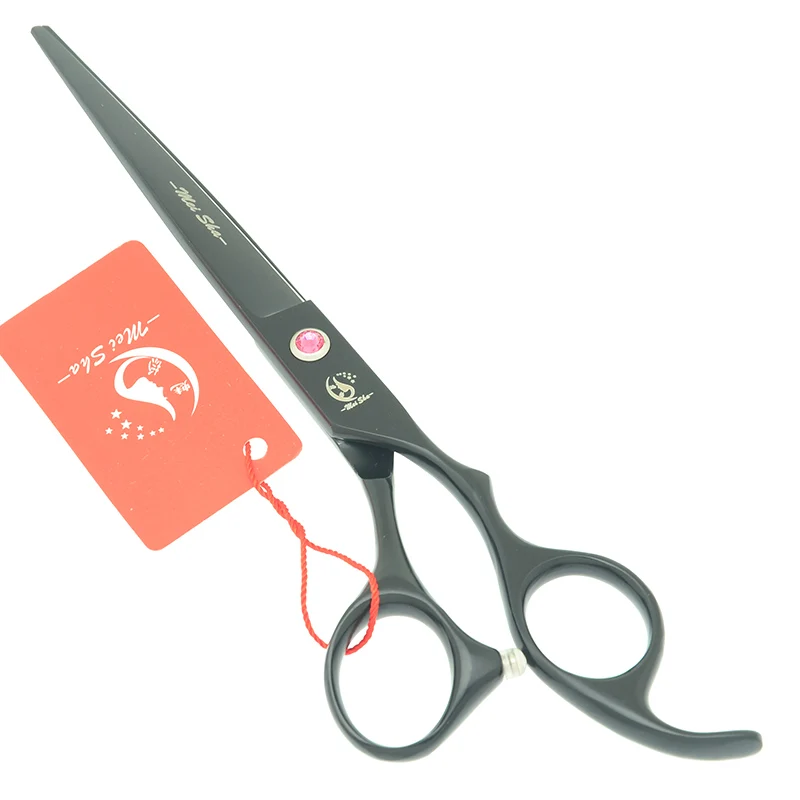 Meisha 7 inch Pet Grooming Scissors Kit Dog Cat Fish Bone Thinning Hairdressing Shears Set Curved Cutting Haircut Tools HB0152