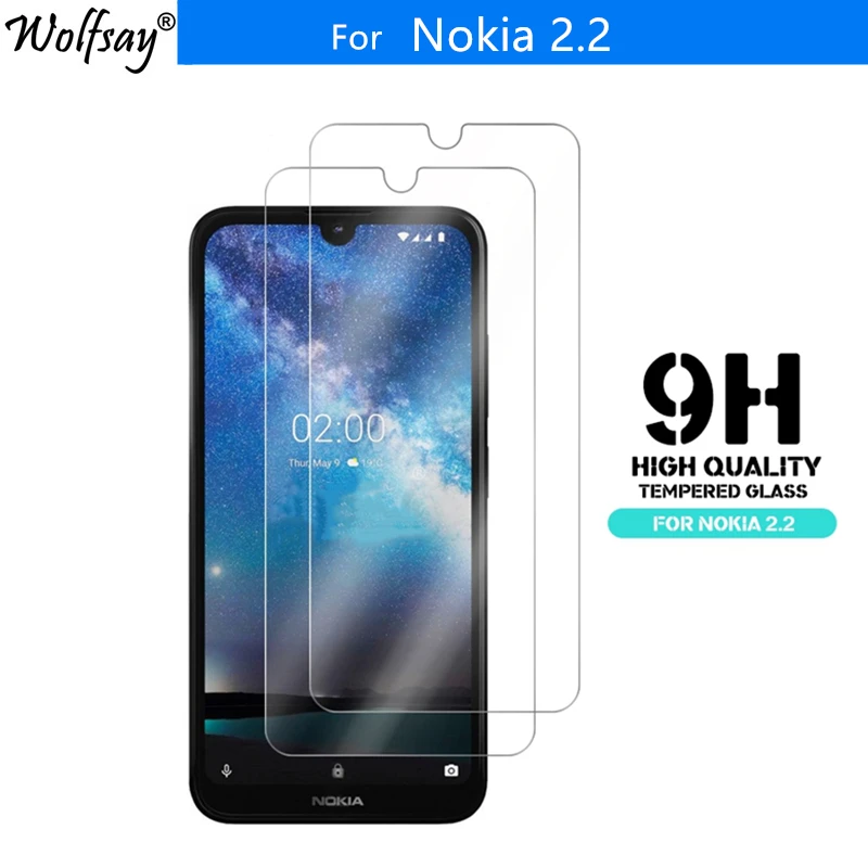 

2PCS Tempered Glass For Nokia 2.2 Screen Protector 9H Toughened Glass For Nokia 2.2 Phone Glass For Nokia 2.2 Protective Film