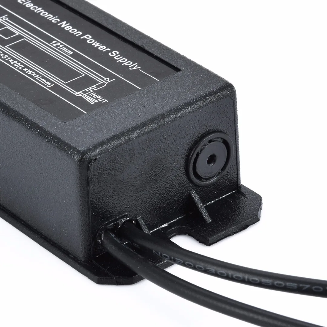 Neon Light Sign Electronic Neon Transformer Power Supply with Wire Cable HB-C02TE 3KV 30mA 5-25W High Quality